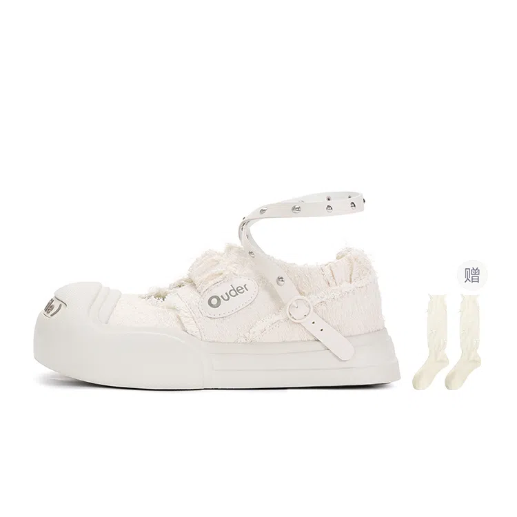 Ouder Smiler Ballet Sneakers White
