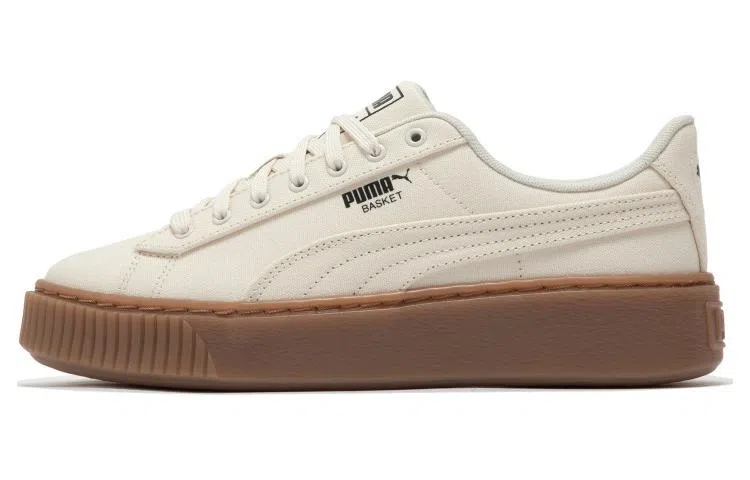 PUMA Basket Platform Canvas Beige