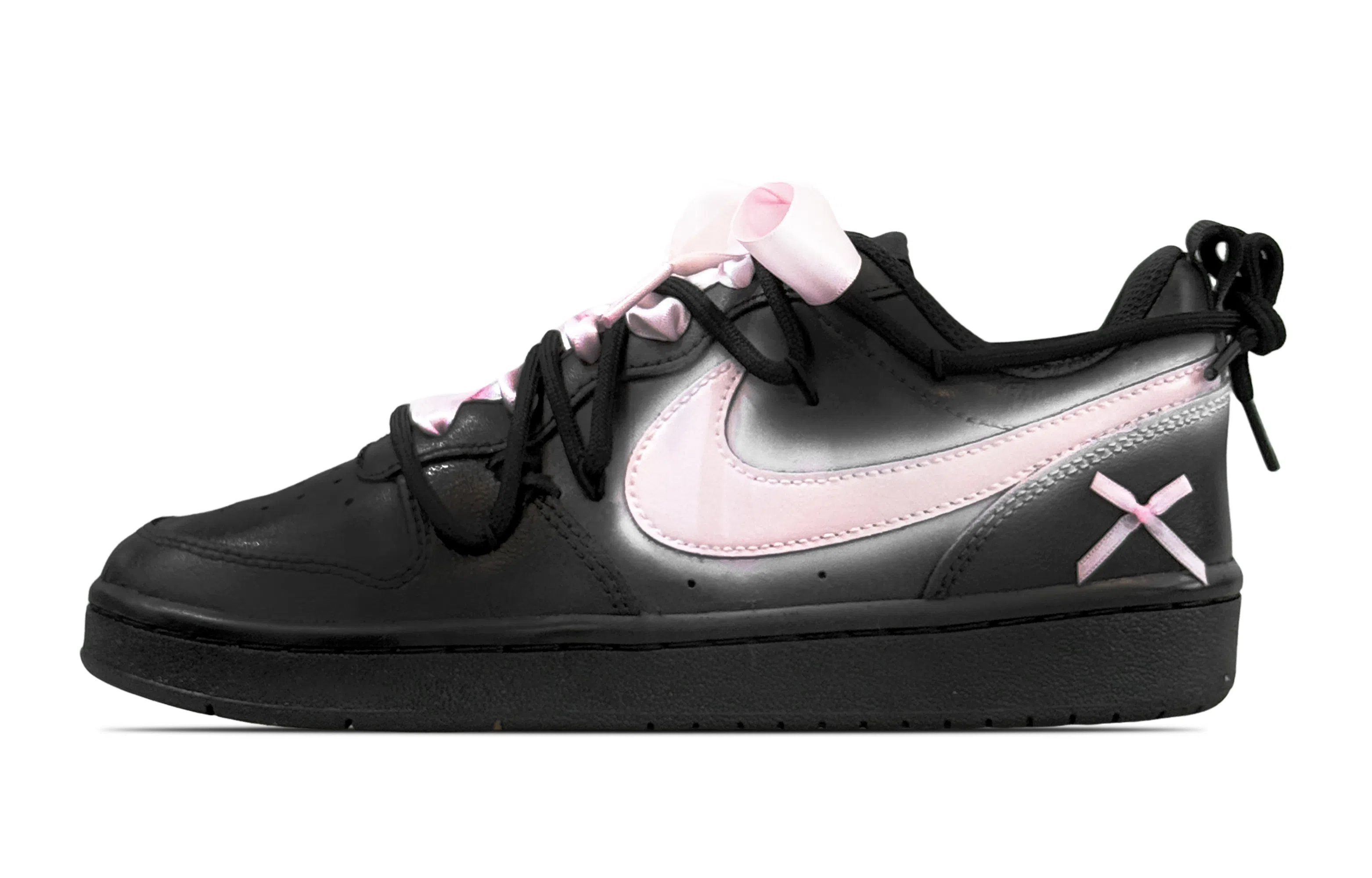 Nike Court Borough GS Black Pink