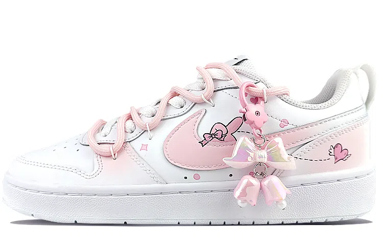 Nike Court Borough Low GS Pink White