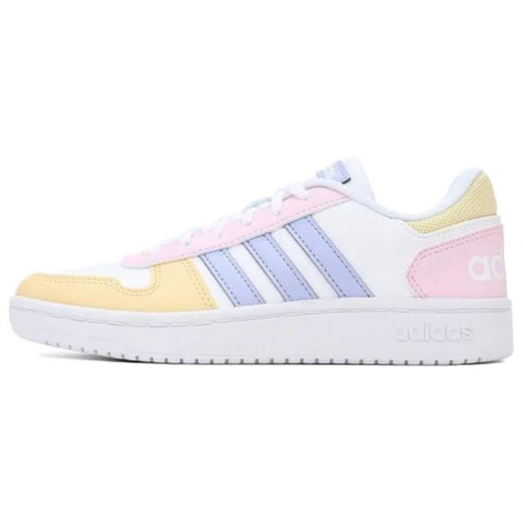adidas Neo Hoops 2.0 White Yellow Pink