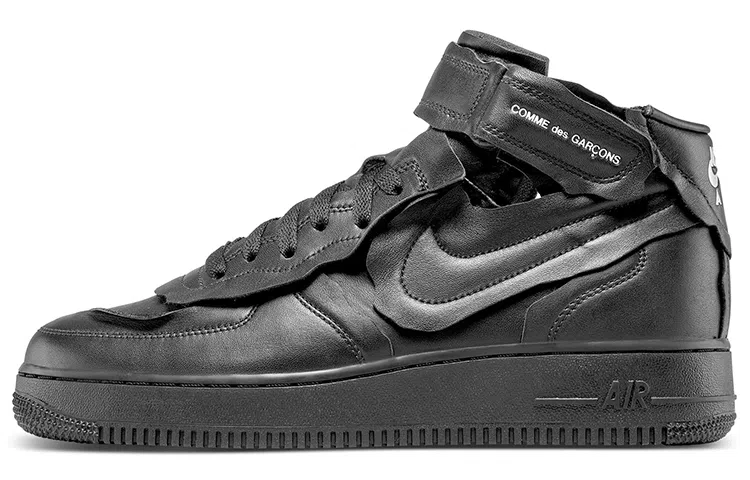 CDG x Nike Air Force 1 Mid Black