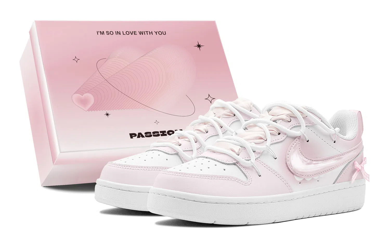 Nike Court Borough Low "Pink Cotton Candy"