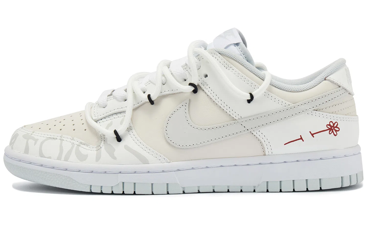 Nike Dunk Low White Grey Red