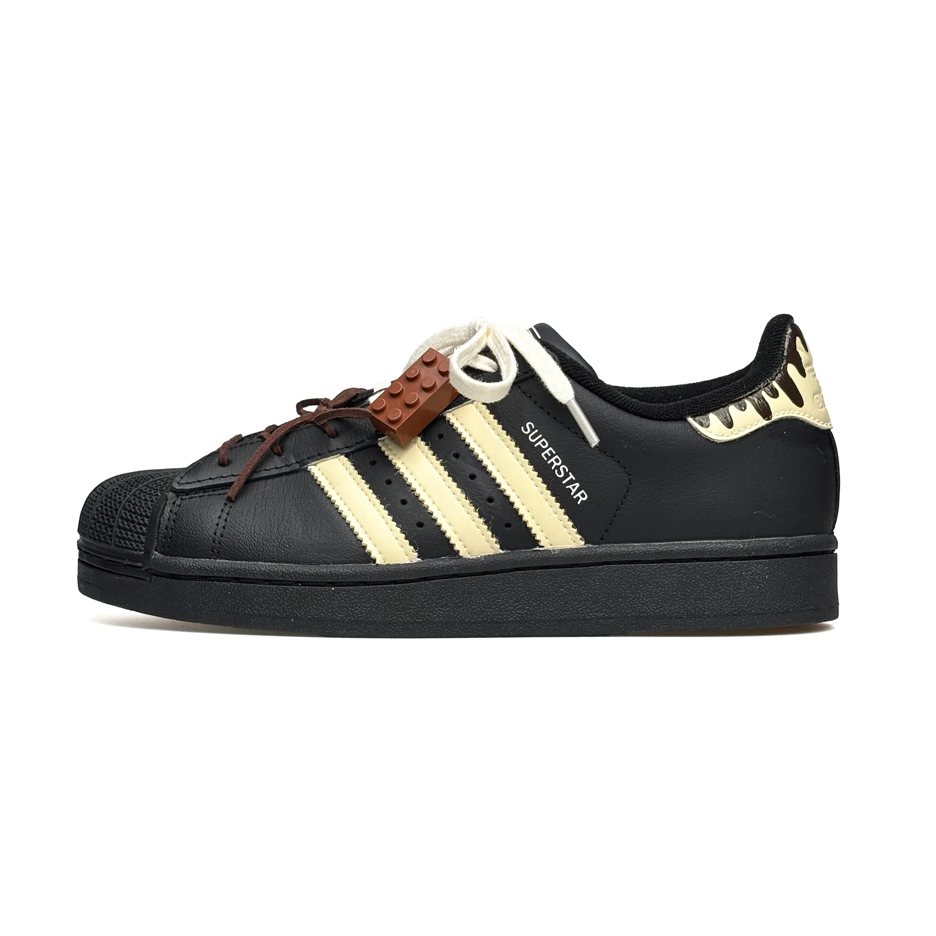 adidas Superstar Black Yellow