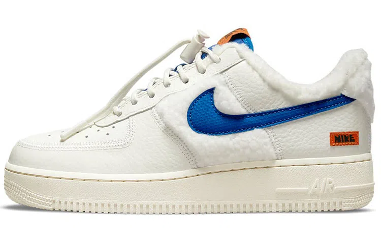 Nike Air Force 1 Sherpa Fleece White Blue