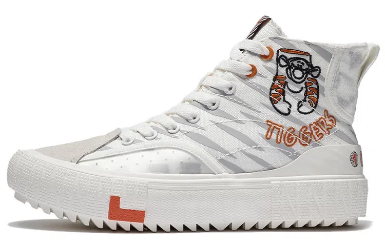 Li-Ning x Disney Tigger High-Top Sneakers White