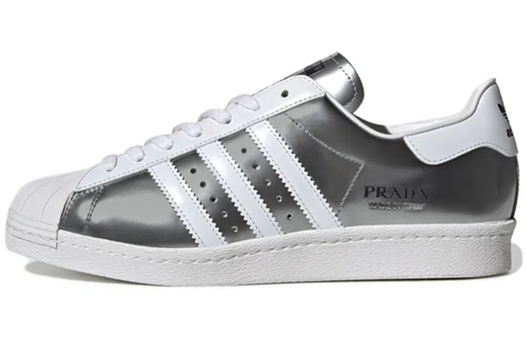 PRADA x adidas Superstar White Silver 2020