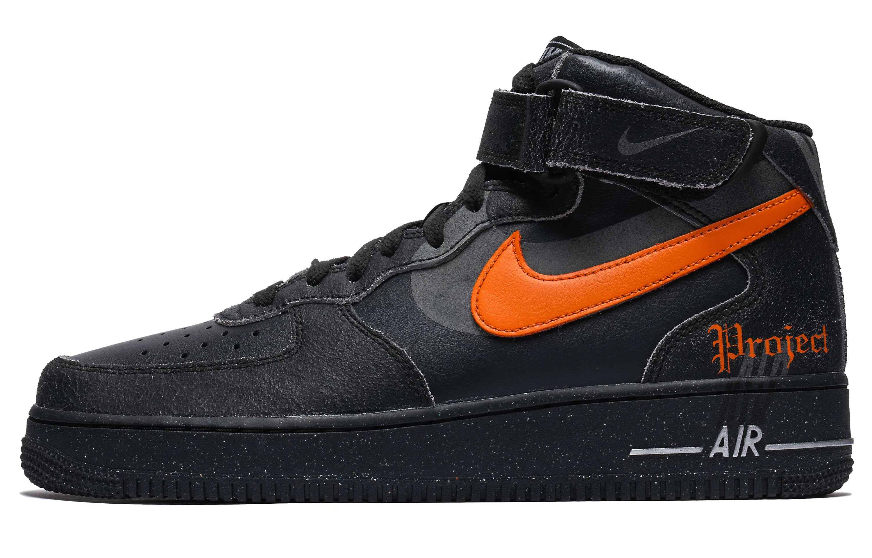 Nike Air Force 1 Mid Black Orange