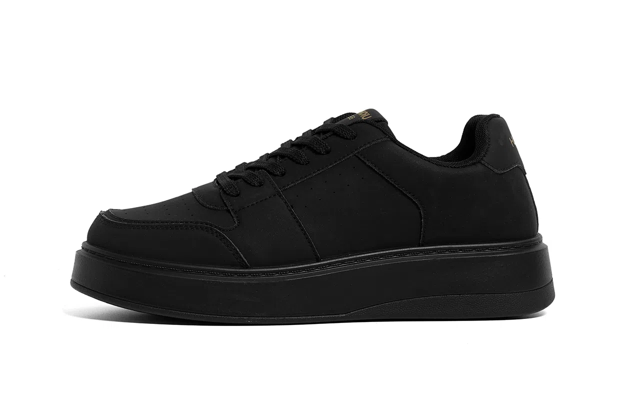 HUANQIU Thick Sole Sneakers Black
