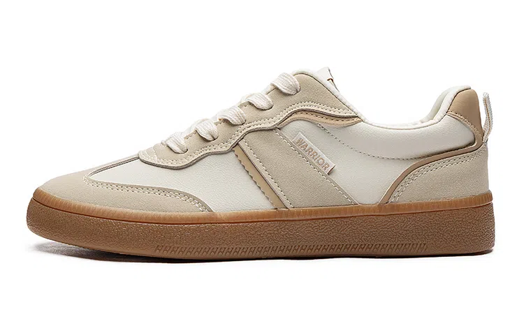 Warrior Retro Low-Top Beige Coffee