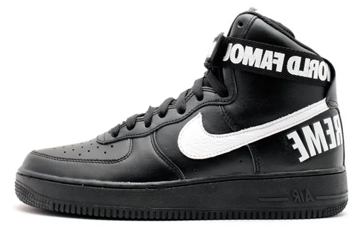 Supreme x Nike Air Force 1 High Black White