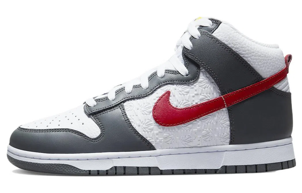 Nike Dunk High White Grey Red