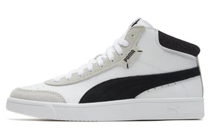 PUMA Court Legend Mid White Black