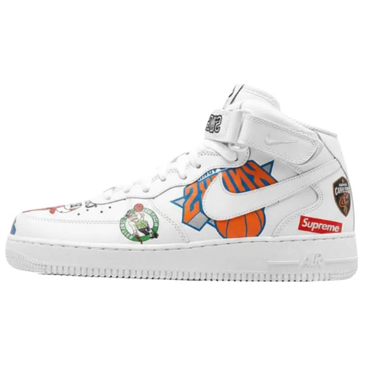 Supreme x Nike Air Force 1 High NBA White