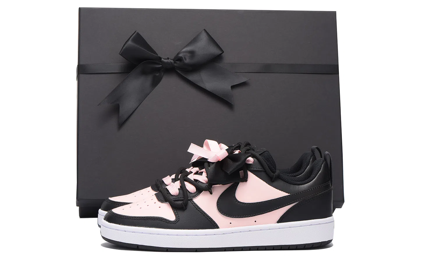 Nike Court Borough Low Black Pink