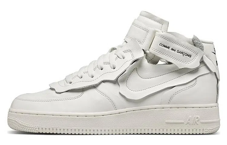 CDG x Nike Air Force 1 Mid White