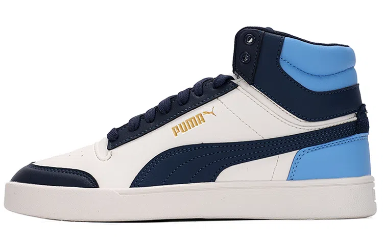 PUMA Shuffle Mid Blue White