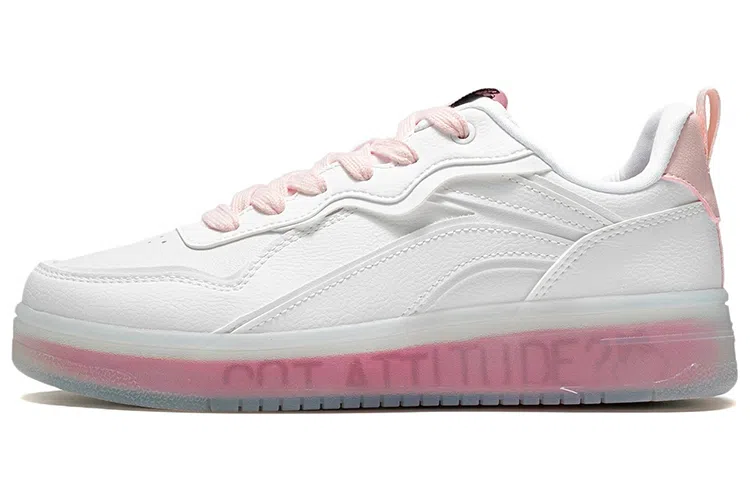 Disney x Li-Ning Low-Top Sneakers White Pink