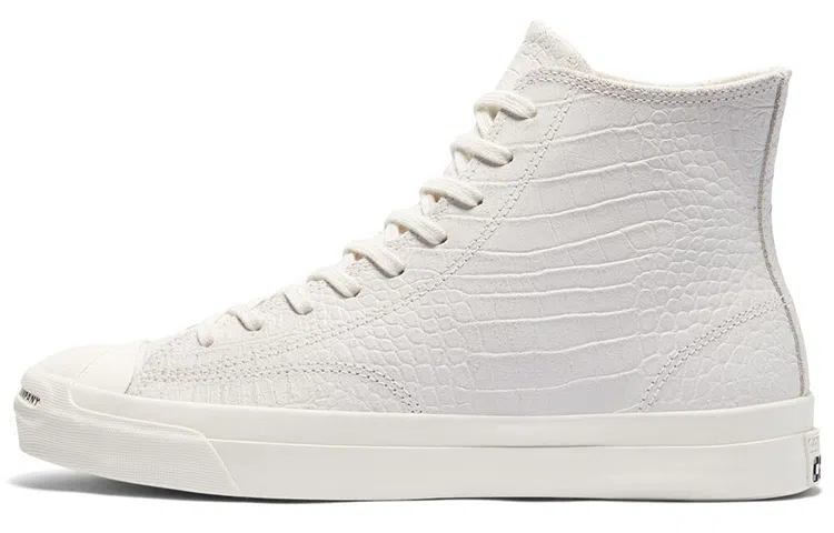 Pop Trading Company x Converse Jack Purcell High White