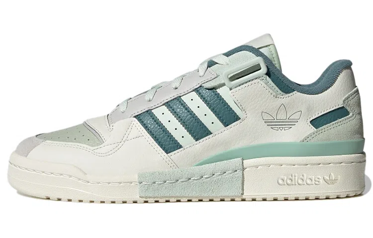 adidas Forum Exhibit Low White Brown Green