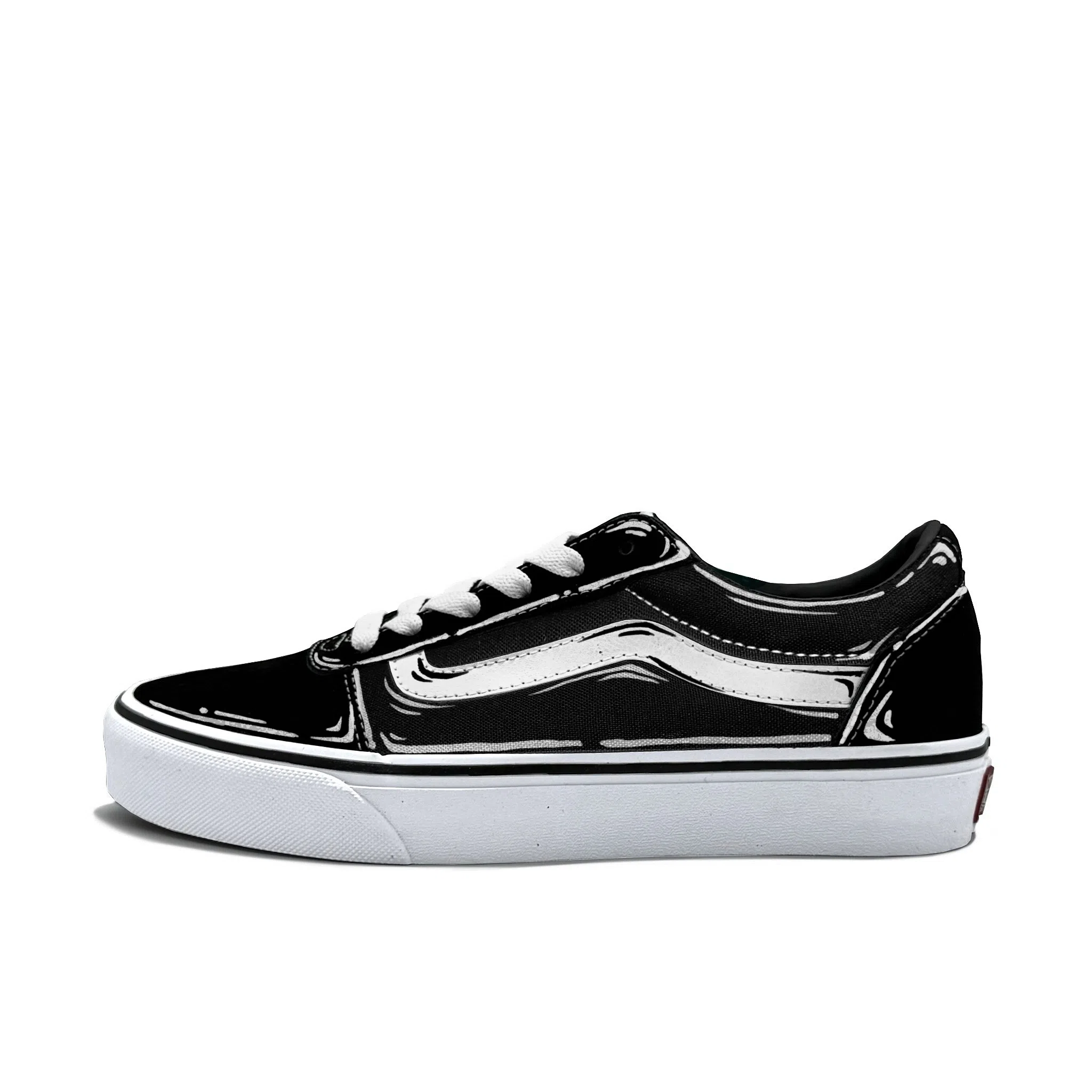 Vans Ward Black White Comic Art