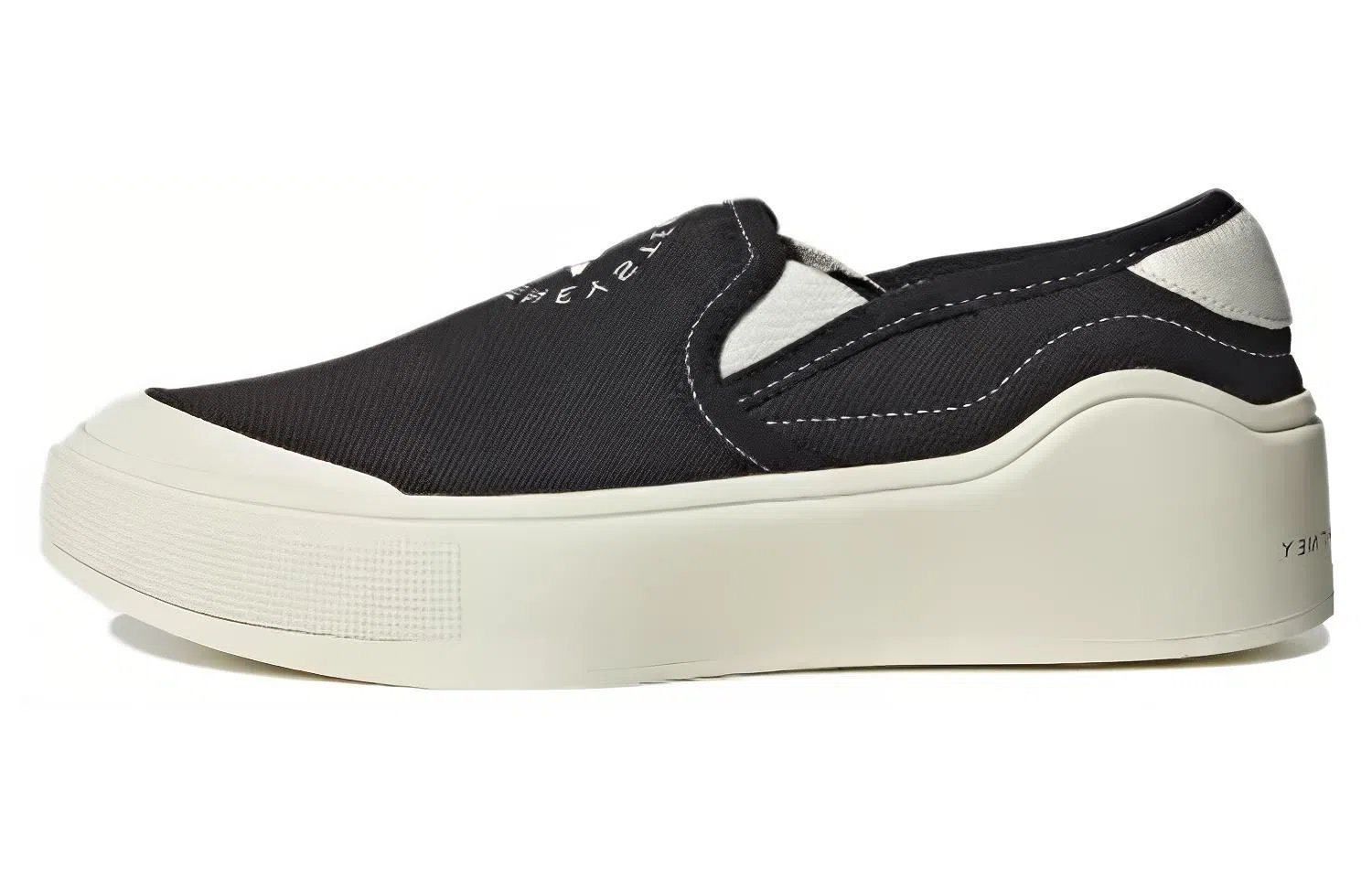 Stella McCartney x adidas Court Slip-on Black White