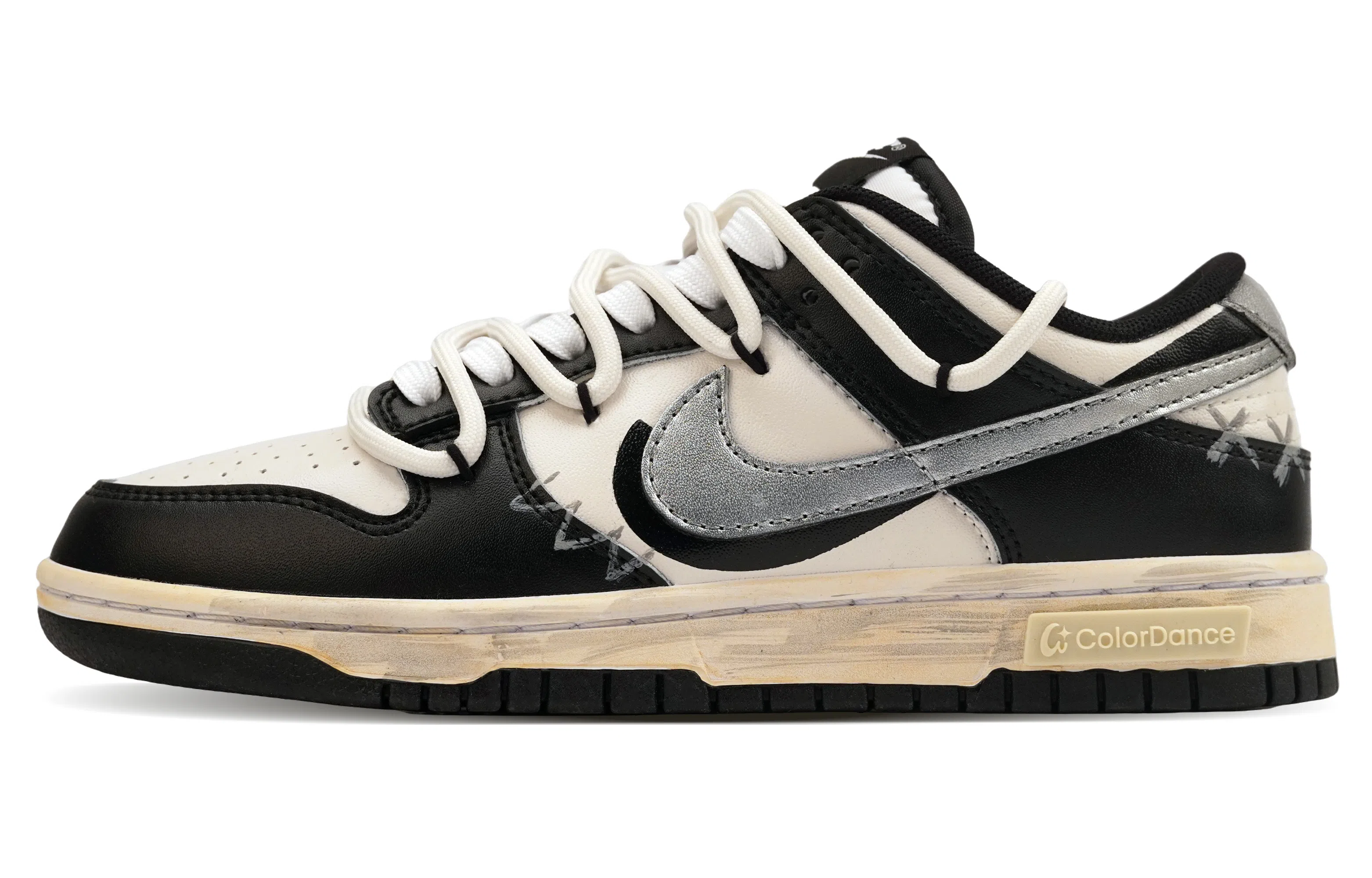 Nike Dunk Leather 806 Planet Silver Ink 2