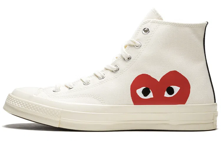 CDG x Converse Chuck Taylor All Star 1970s Hi White Red