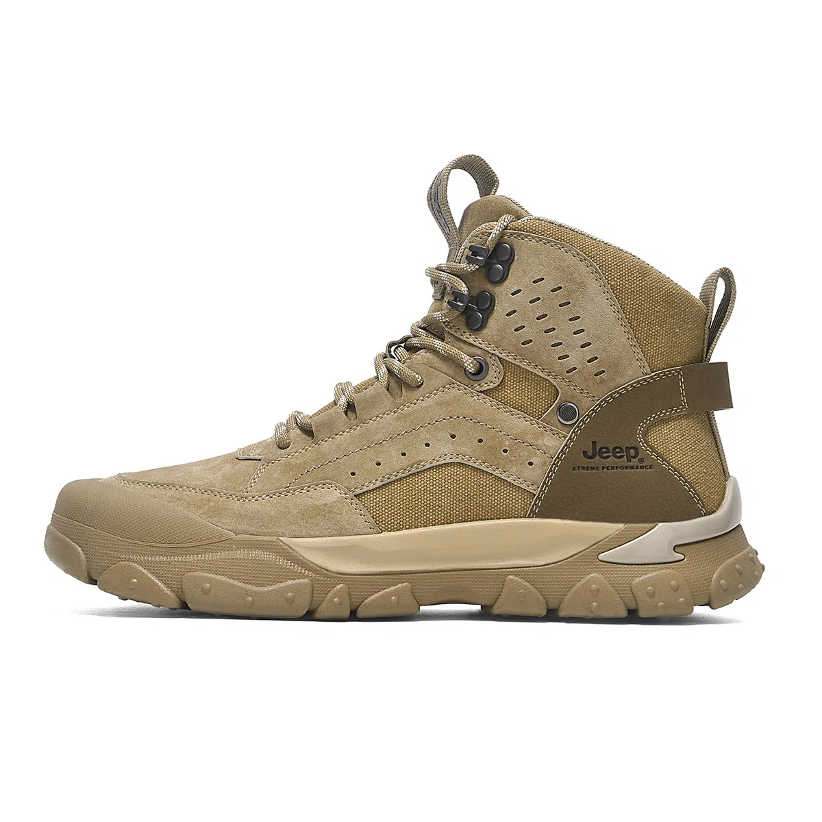 Jeep High-Top Hiking Shoes Khaki