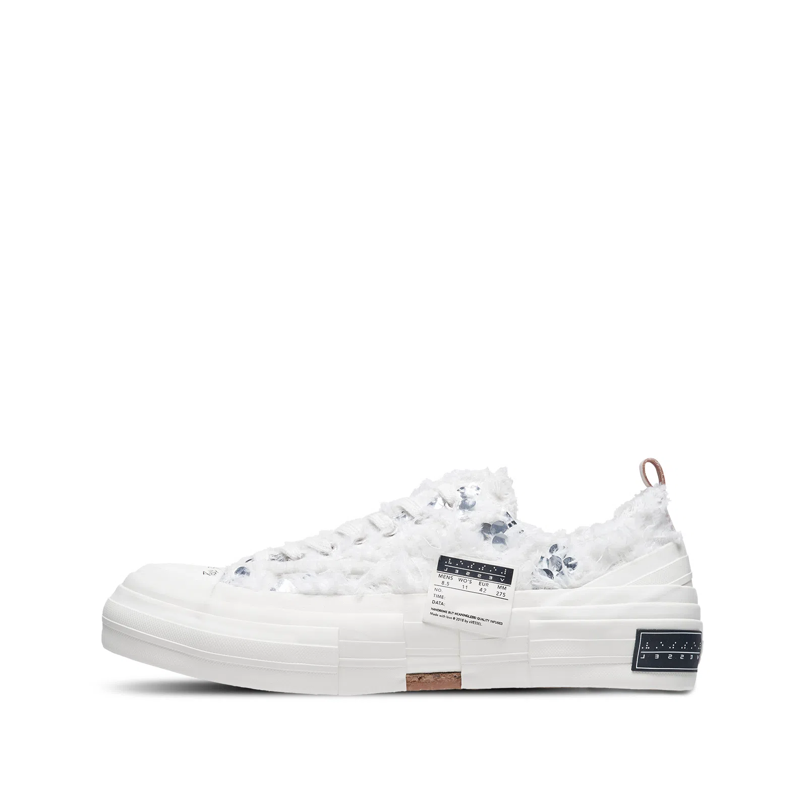 xVESSEL Swan Dream Low Canvas White Silver