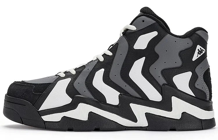 Kappa High Top Sneakers Black Grey White