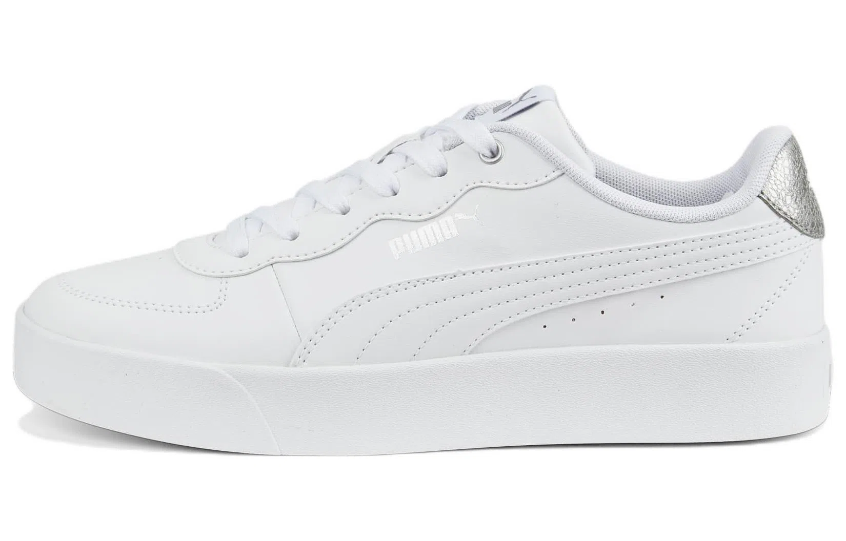 Puma Skye Clean Distressed White Silver