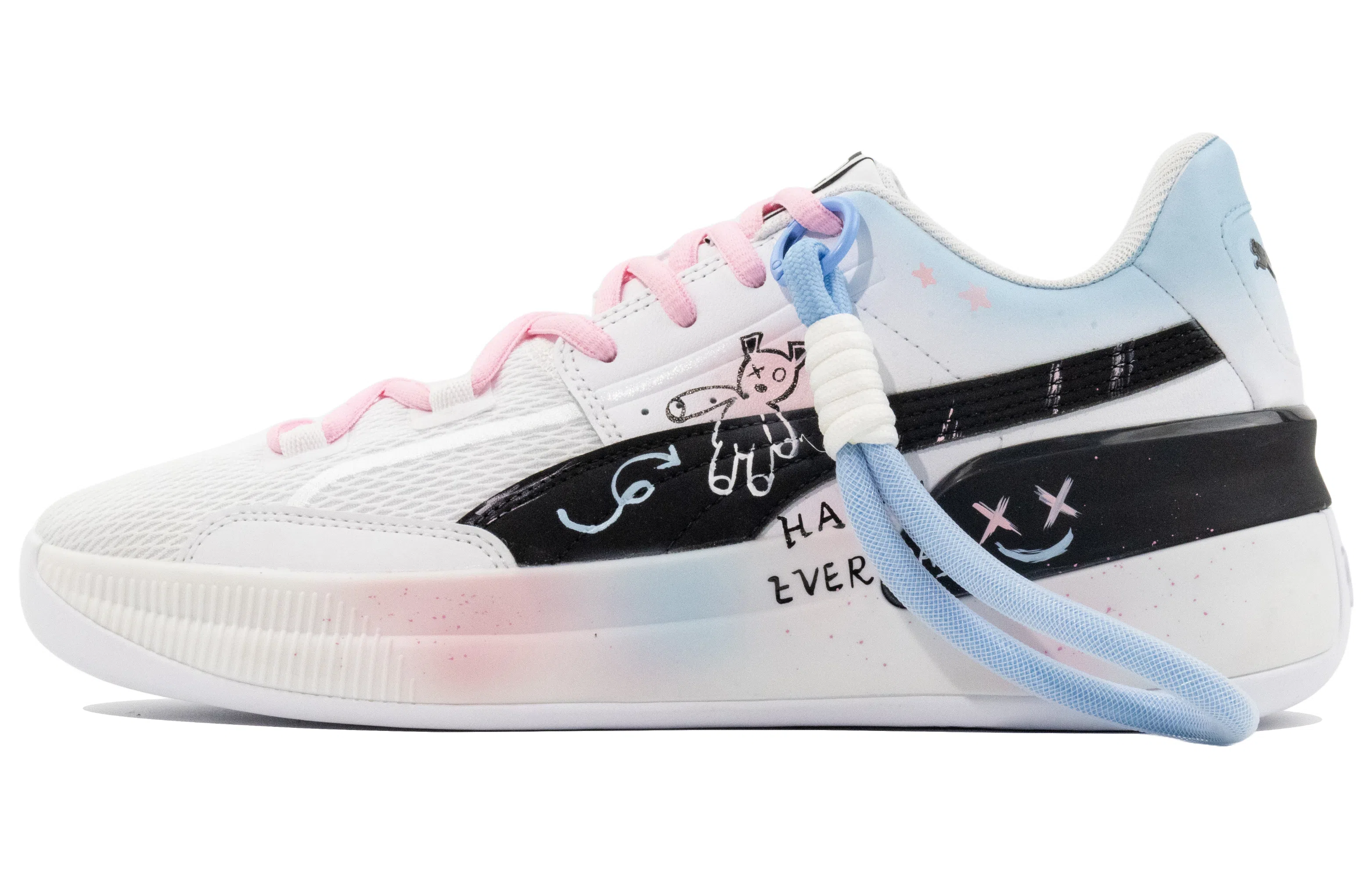 PUMA Clyde Hardwood Team Pink Blue