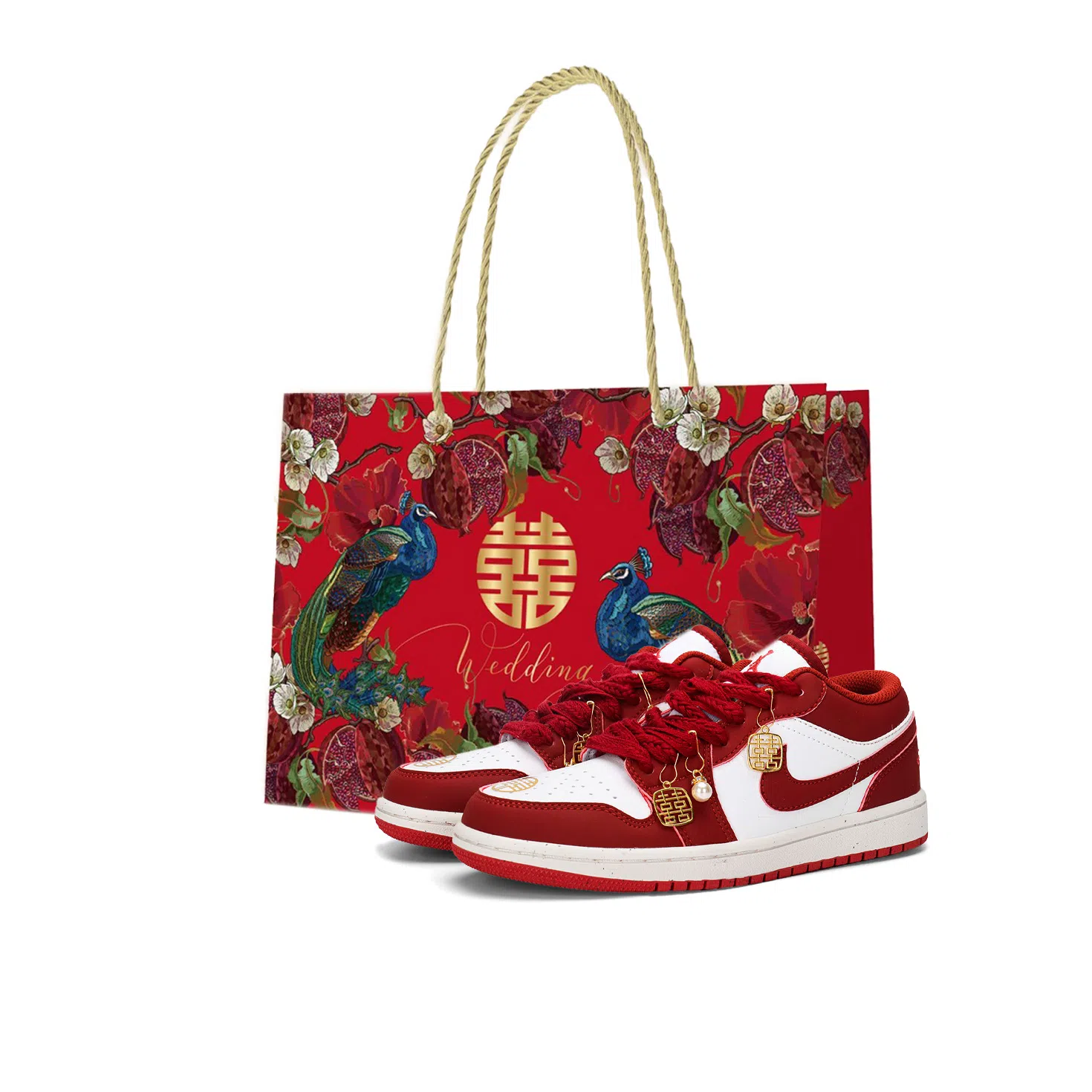 Jordan Air Jordan 1 Low Red Gold Ornament