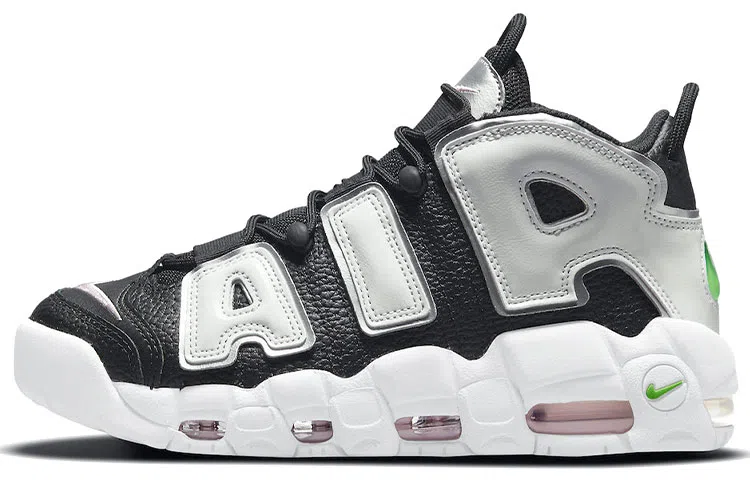 Nike Air More Uptempo Black White Silver