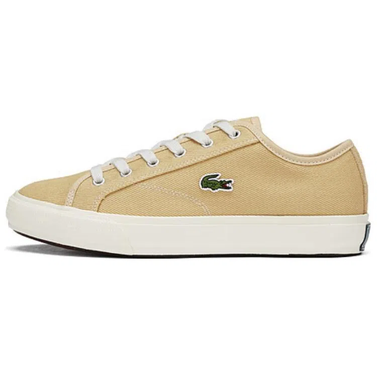Lacoste Canvas Low-Top Light Brown