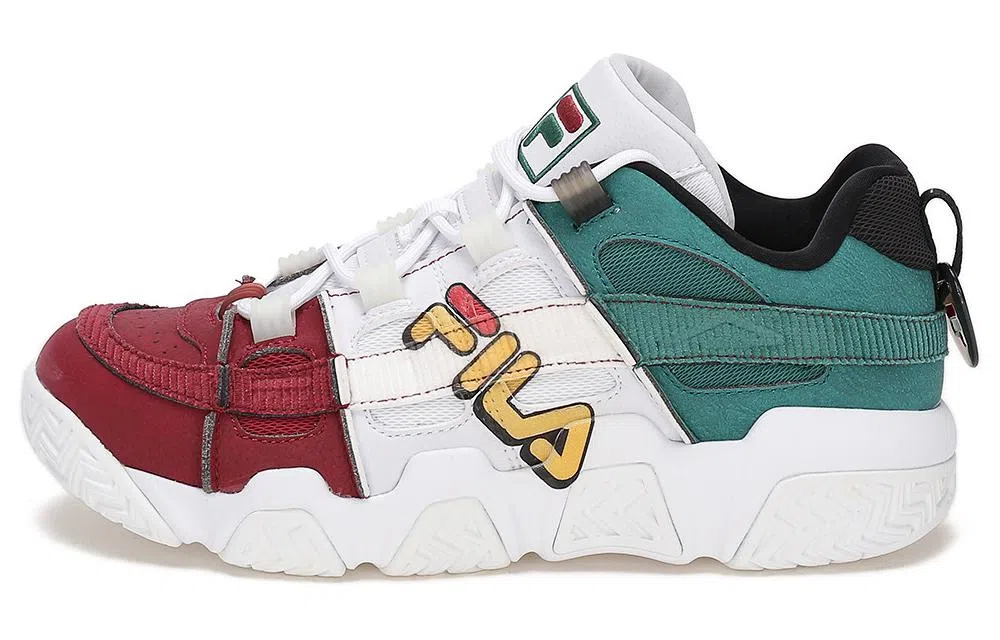 FILA Fusion Retro Basketball Shoes White Red