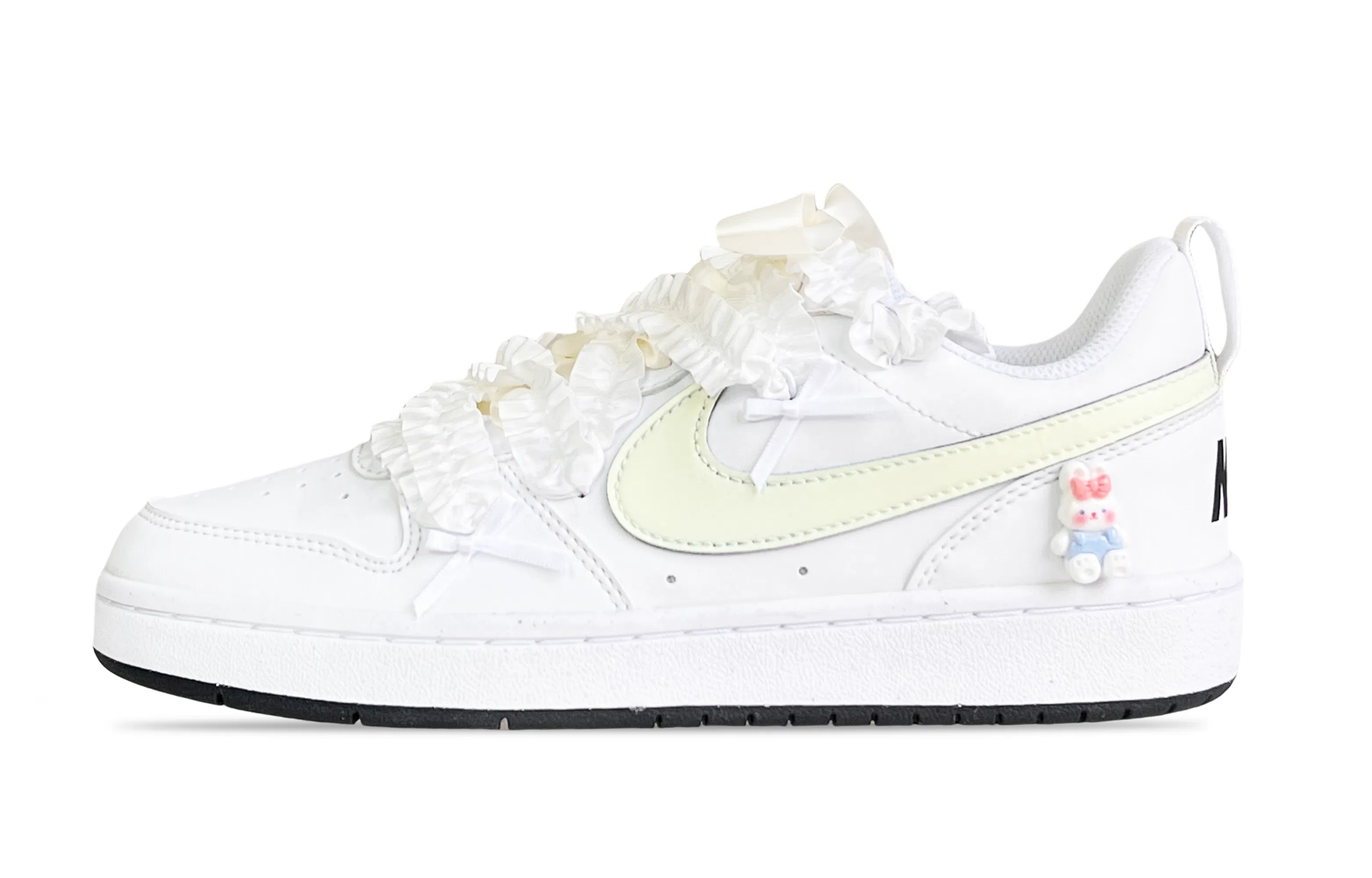 Nike Court Borough Low GS White Yellow