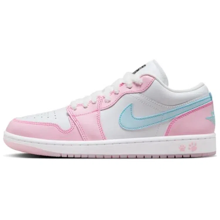 Jordan Air Jordan 1 Low "White/Pink Foam/Glacier Blue"