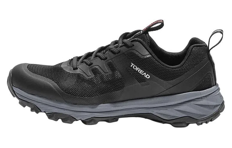 探路者 耐磨透气轻便 低帮 徒步鞋 男款 黑灰