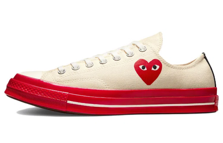 Comme des Garçons PLAY x Converse Chuck Taylor All Star 1970s OX White Red