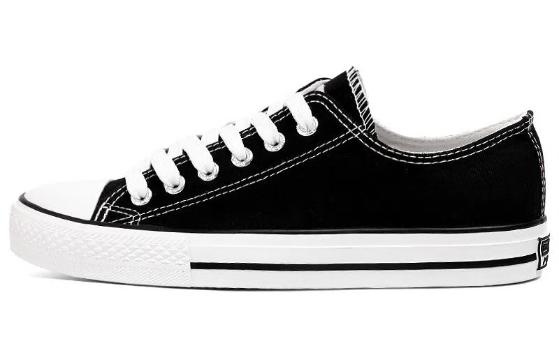 Warrior Canvas Low Black
