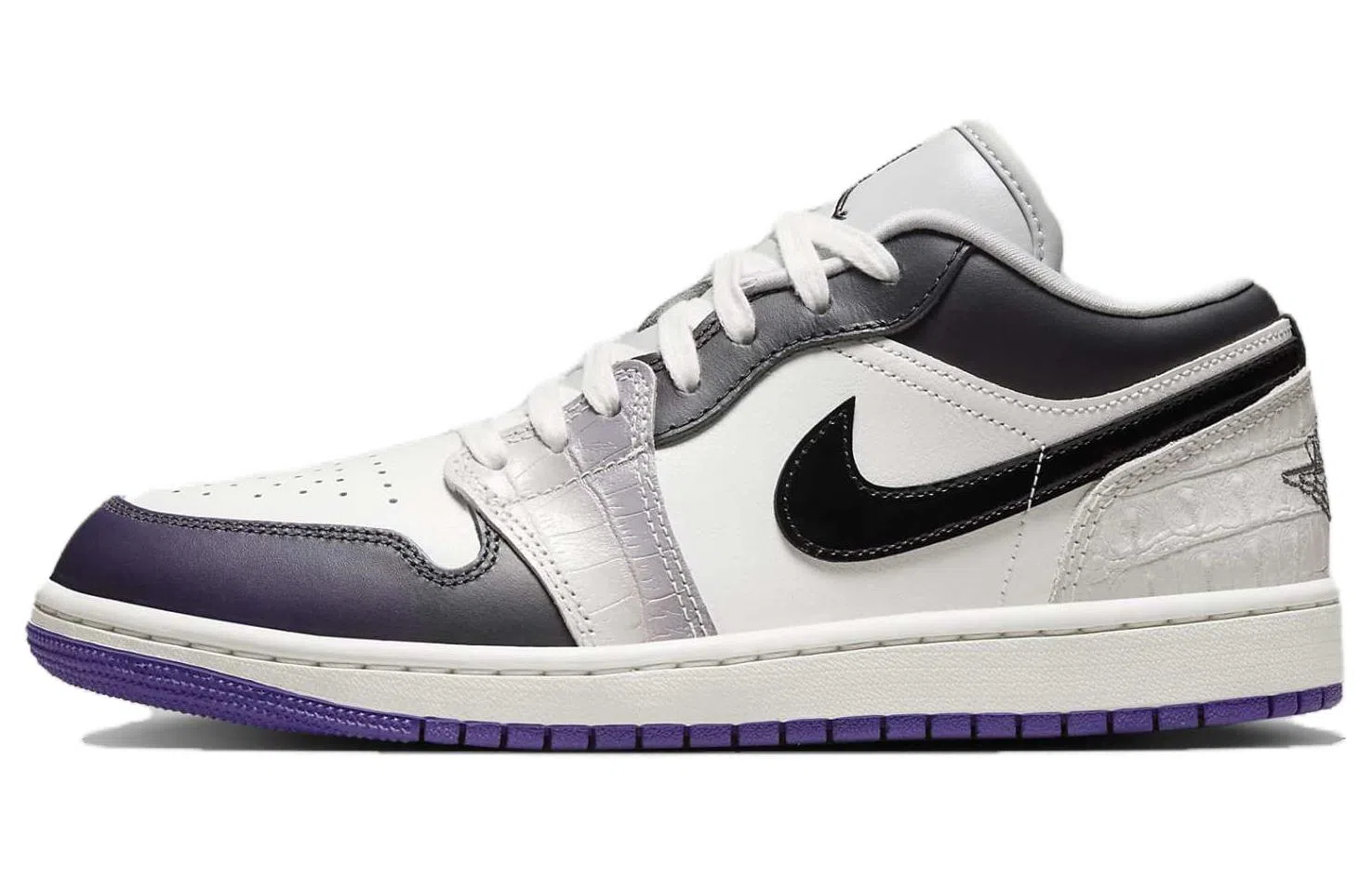 Jordan Air Jordan 1 Low SE White Black Purple