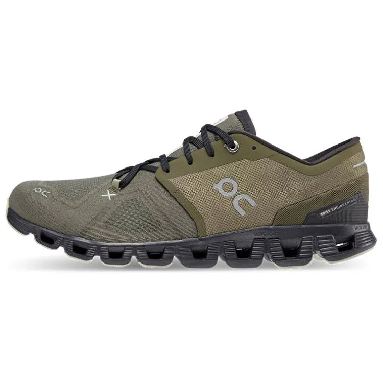 On Cloud X 3 Olive Grey