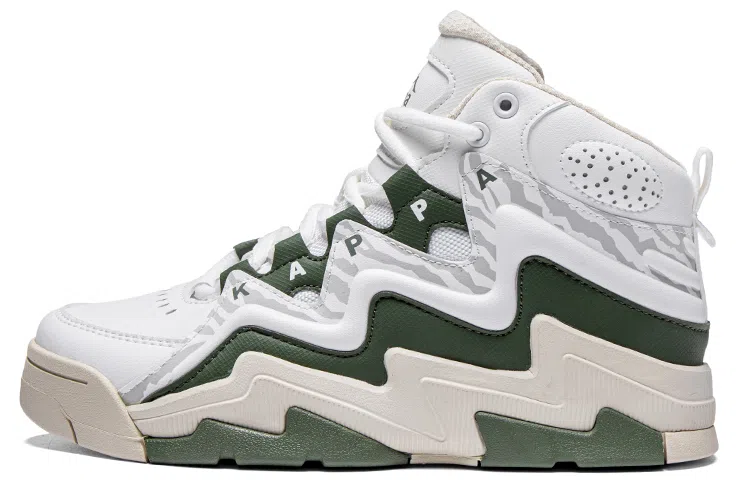 Kappa Retro High-Top White Green