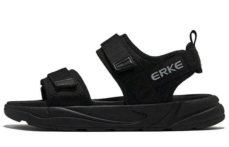 ERKE Zhulang Black Sandals