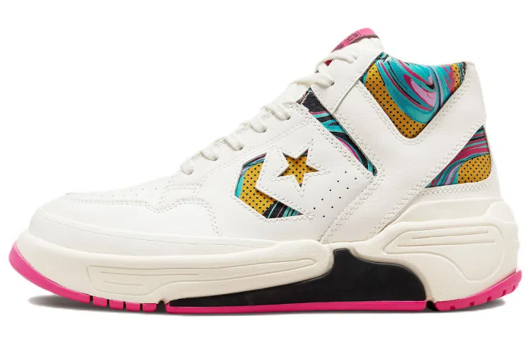 Converse Weapon CX High White Pink