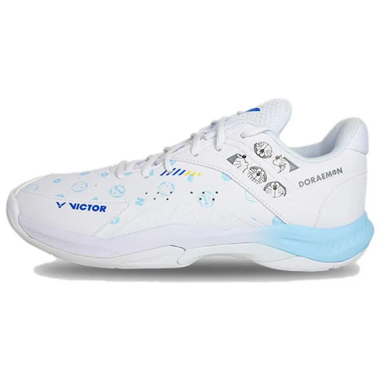 VICTOR Doraemon Low-Cut Badminton Shoes White