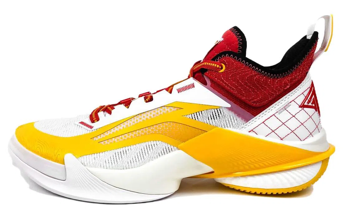 LiNing Air Strike 10 White Yellow Red